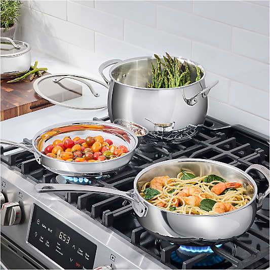 Cuisinart ® PureClad™ Triple-Ply Stainless Steel 12-Piece Cookware Set