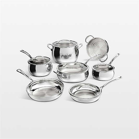Cuisinart ® PureClad™ Triple-Ply Stainless Steel 12-Piece Cookware Set