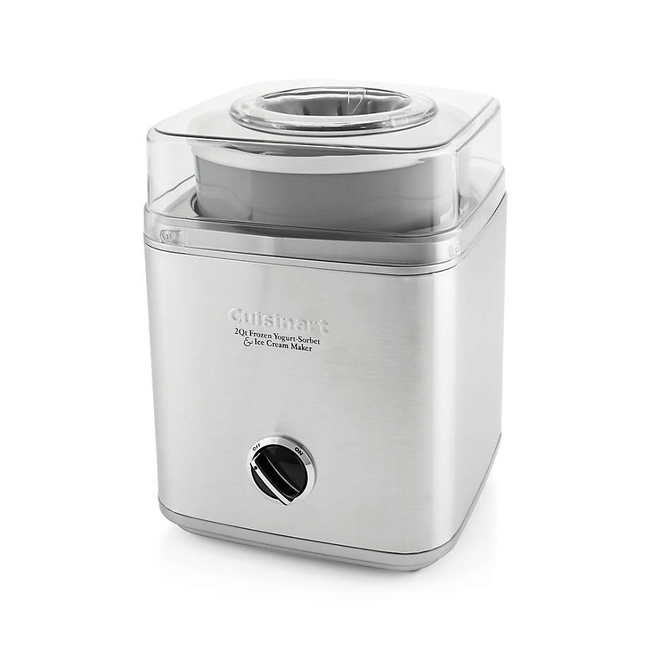 Cuisinart brushed stainless steel online ice cream maker 2l