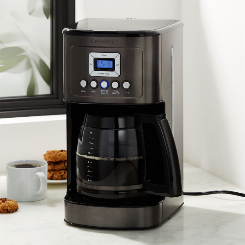 Cuisinart PerfecTemp Black 14 Cup Programmable Coffee Maker Reviews Crate Barrel