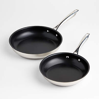 Cuisinart ® Professional Series Stainless Steel Ceramic Nonstick 8" and 10" Skillet Set