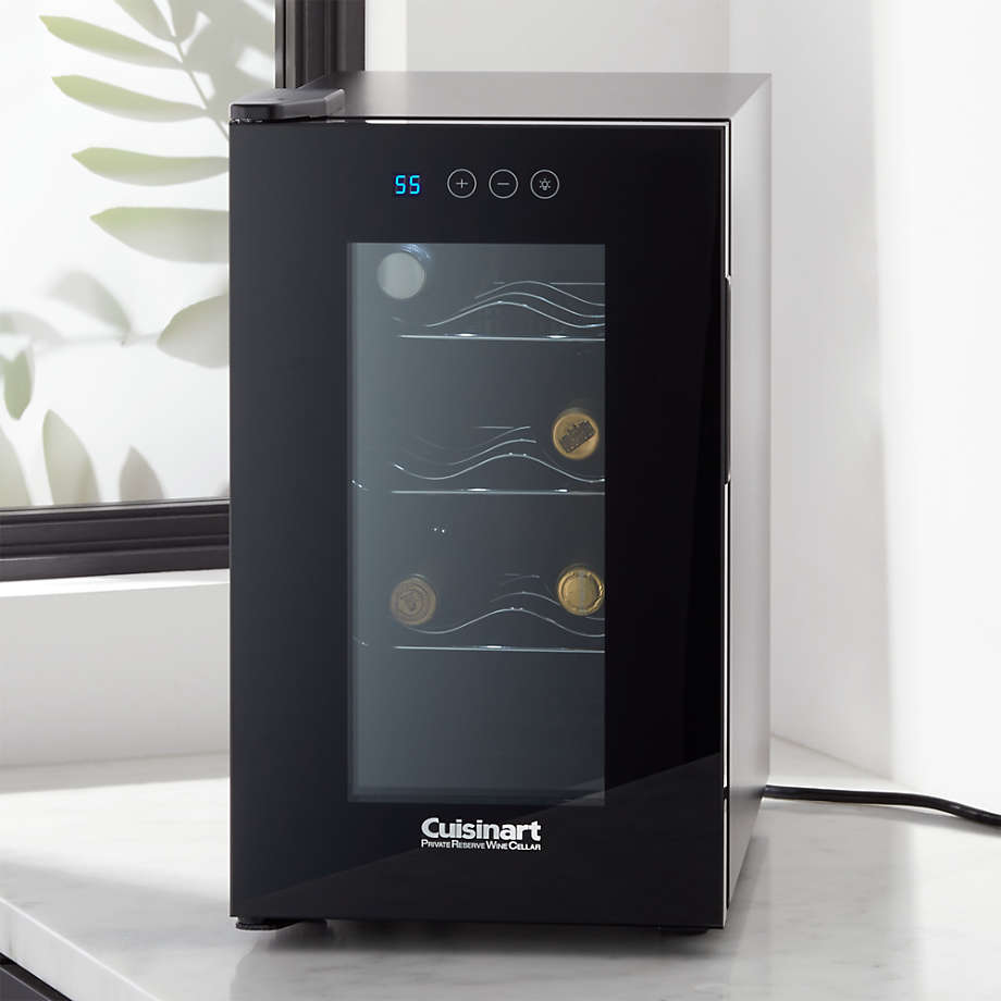 Cuisinart Private Reserve 8-Bottle Wine Cooler Fridge Cellar + Reviews | Crate & Barrel