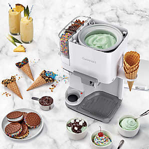 Crate&Barrel Cuisinart ® Pure Indulgence ™ 2-Quart Frozen Yogurt, Sorbet  and Ice Cream Maker