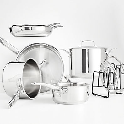 View Cuisinart ® SmartNest ™ 11-Piece Stainless Steel Cookware Set details