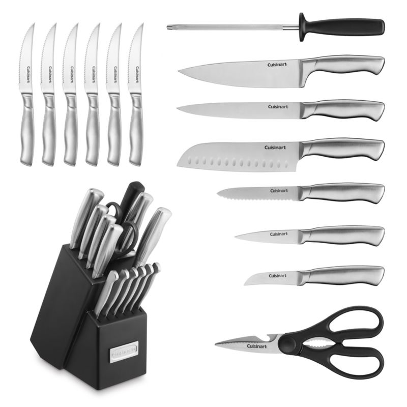 Cuisinart ® Stainless Steel Hollow Handle 15-Piece Knife Block Set - image 2 of 6