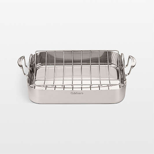 Cuisinart ® MultiClad Pro Triple Ply Stainless Cookware 16" Roasting Pan with Rack
