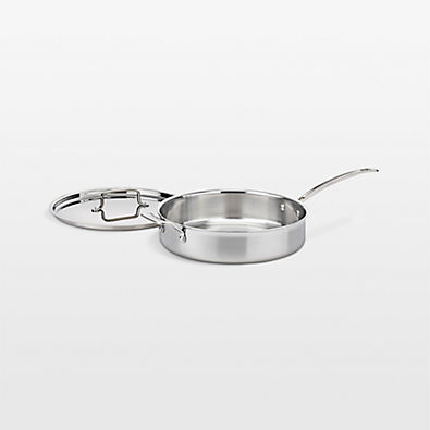 View Cuisinart ® Multi-Clad Pro Tri-Ply Stainless Steel 5.5-Qt. Saute Pan with Helper Handle and Lid details