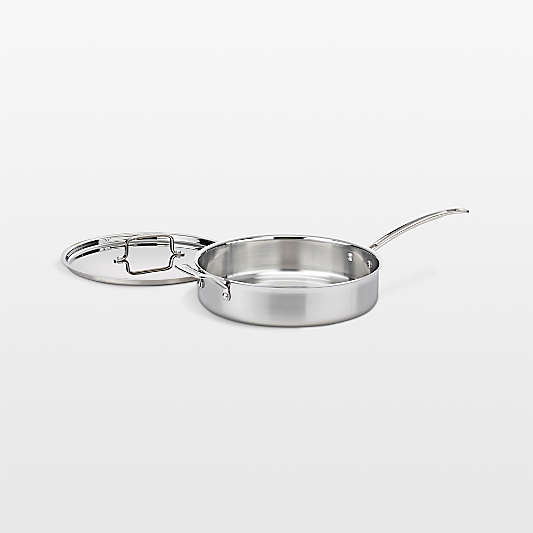 Cuisinart ® Multi-Clad Pro Tri-Ply Stainless Steel 5.5-Qt. Saute Pan with Helper Handle and Lid