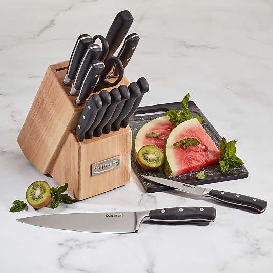Cuisinart ® Classic ® Black Triple Rivet 15-Piece Knife Block Set