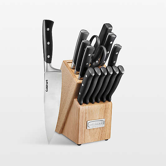 Cuisinart ® Classic ® Black Triple Rivet 15-Piece Knife Block Set
