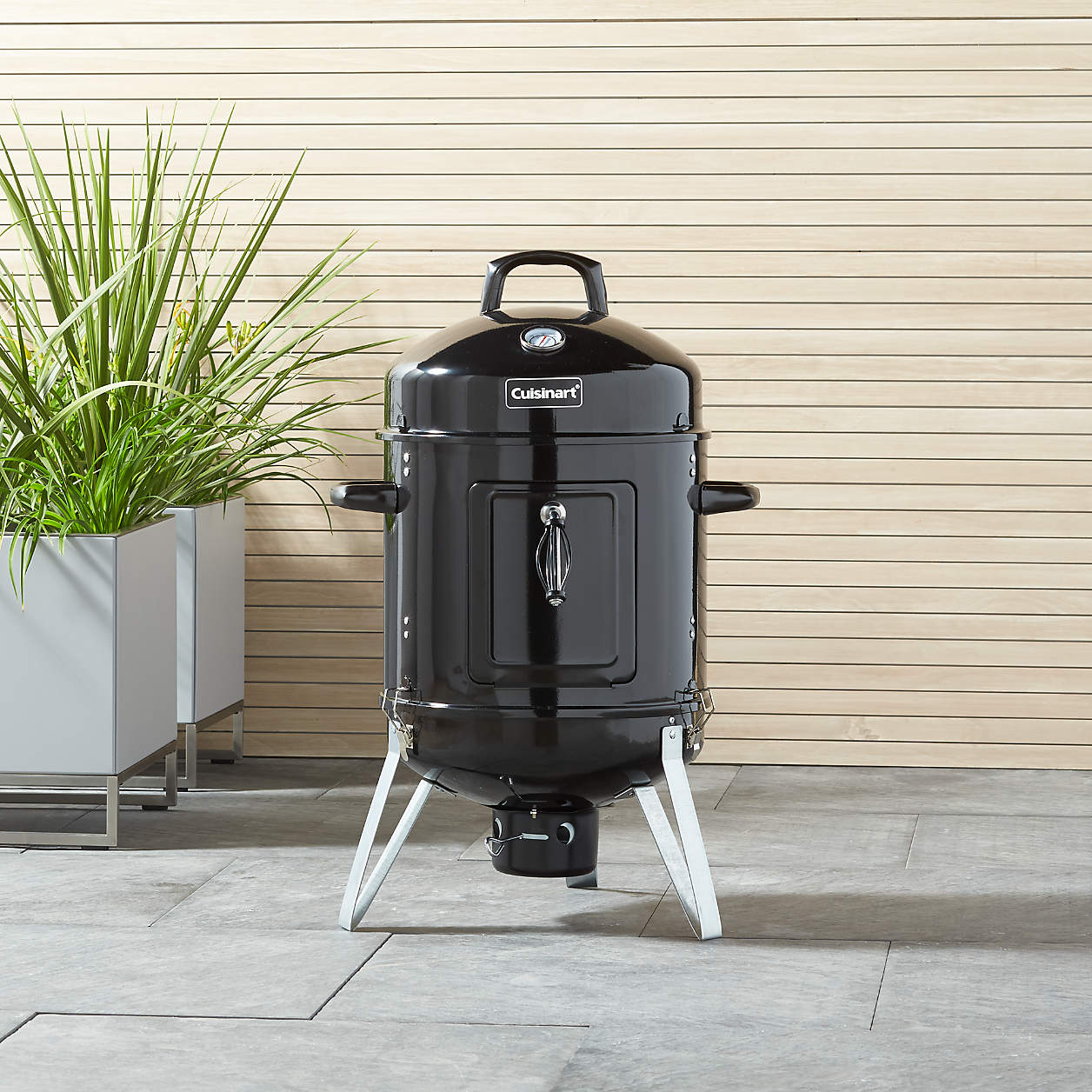 Cuisinart 16" Vertical Charcoal Smoker + Reviews Crate & Barrel