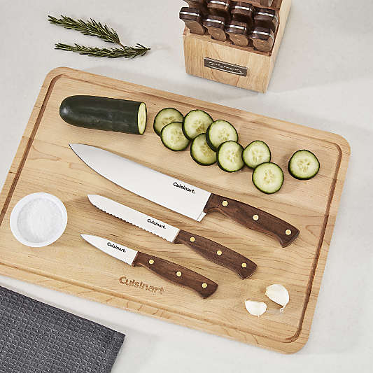 Cuisinart ® Walnut Triple Rivet 14-Piece Knife Block Set
