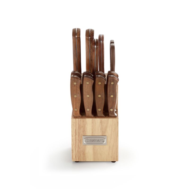 Cuisinart ® Walnut Triple Rivet 14-Piece Knife Block Set - image 3 of 4