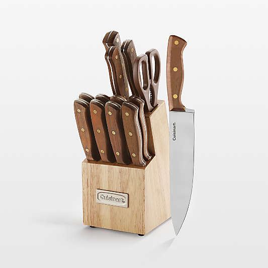 Cuisinart ® Walnut Triple Rivet 14-Piece Knife Block Set