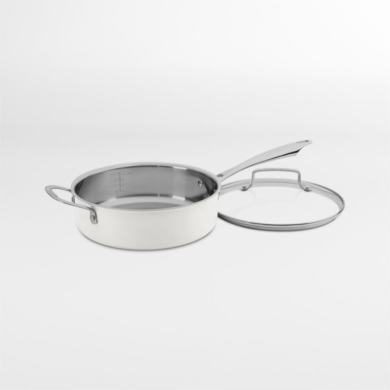 Cuisinart ® -Piece Matte White Stainless Steel Cookware Set