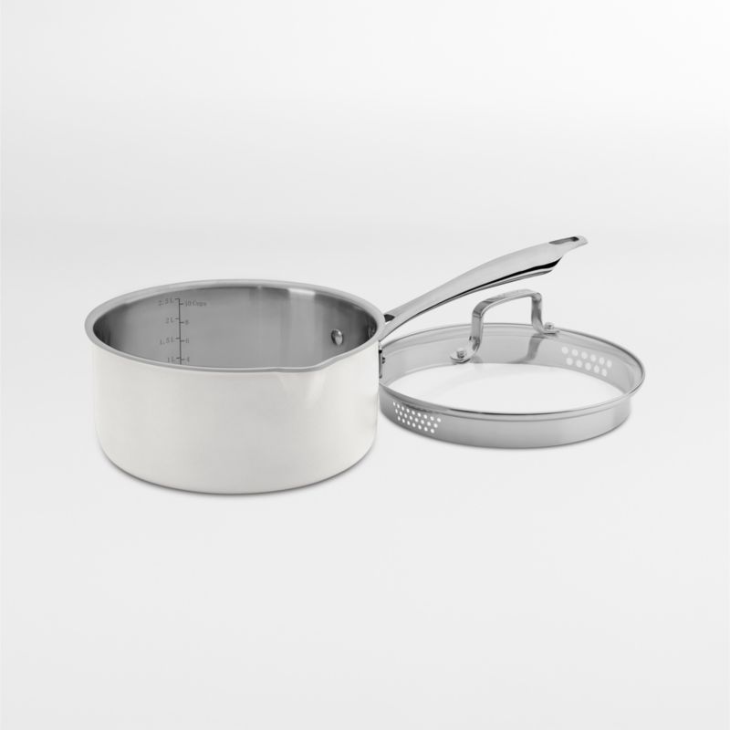 Cuisinart ® -Piece Matte White Stainless Steel Cookware Set