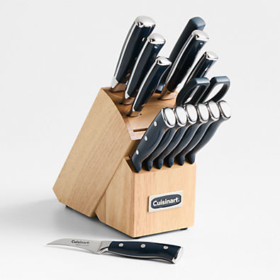 View Cuisinart ® Celestial Blue Triple Rivet 15-Piece Knife Block Set details
