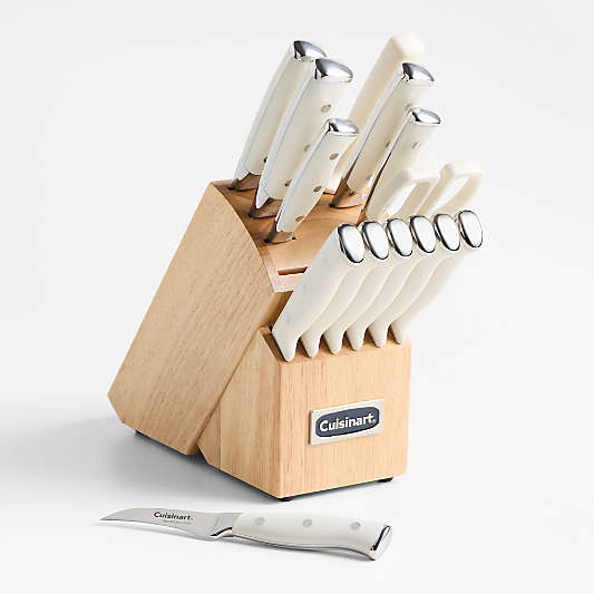 Cuisinart ® Vanilla Creme Triple Rivet 15-Piece Knife Block Set