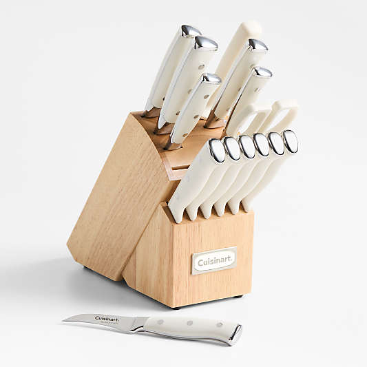 Cuisinart ® Vanilla Creme Triple Rivet 15-Piece Knife Block Set