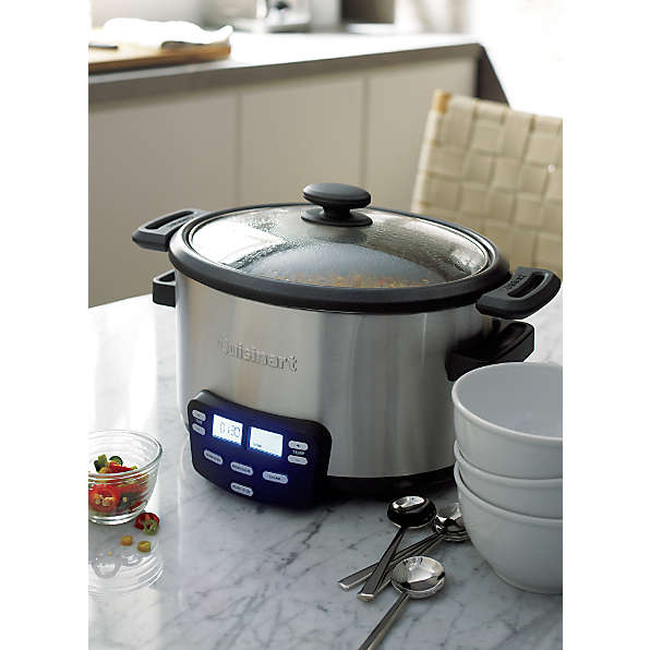 Cuisinart Cook Central 3-in-1 Slow Cooker, Grey, 6 qt