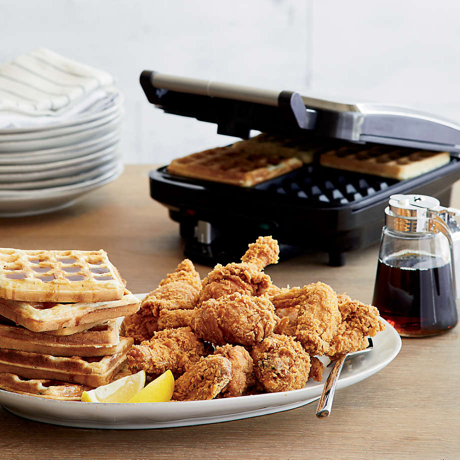 Crate&Barrel Dash ® Graphite Multi Mini Waffle Maker