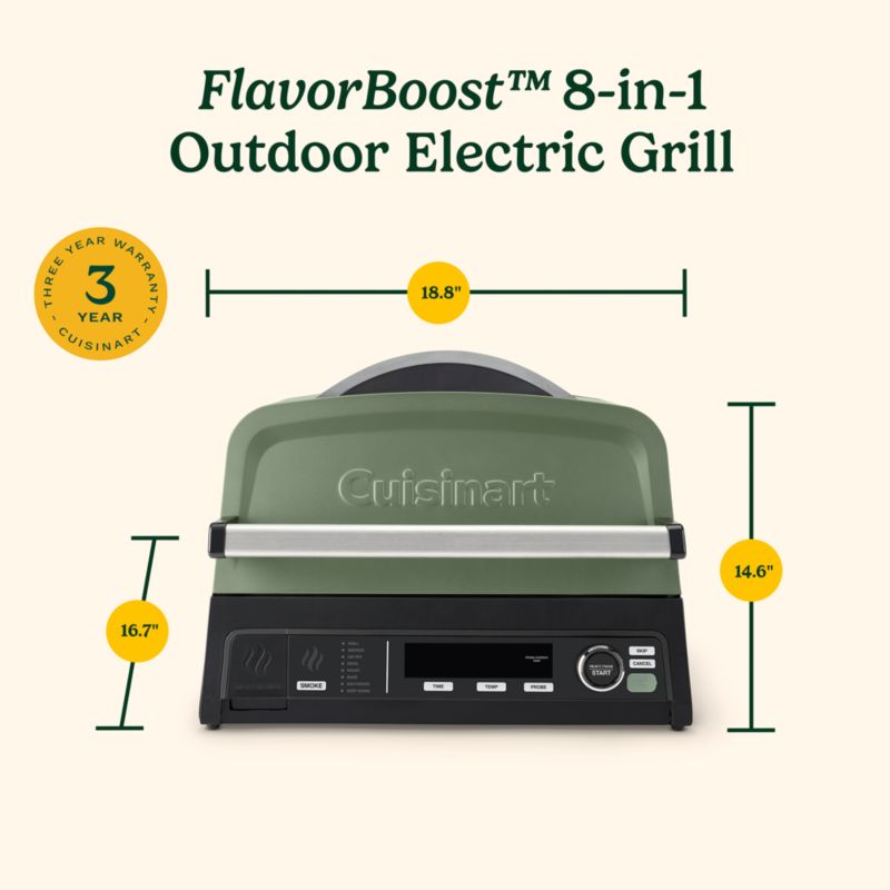 Cuisinart ® 8-in-1 Outdoor Electric Flavorboost Grill - image 10 of 10