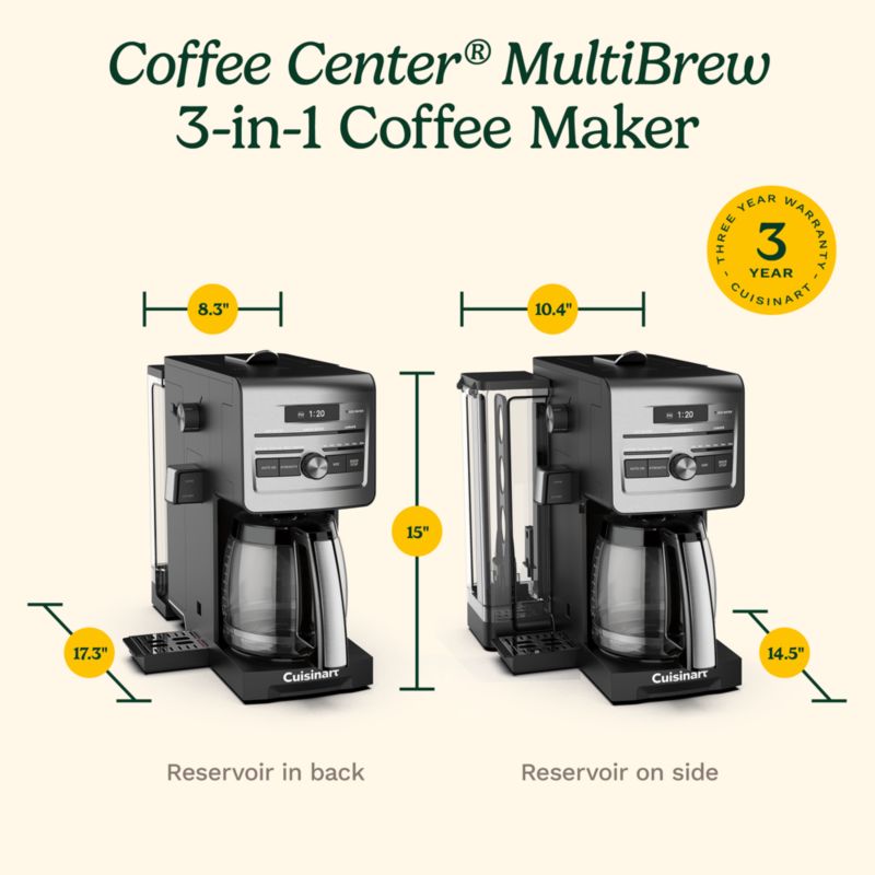 Cuisinart ® Coffee Center ® 3-In-1 Coffee Maker - image 8 of 10