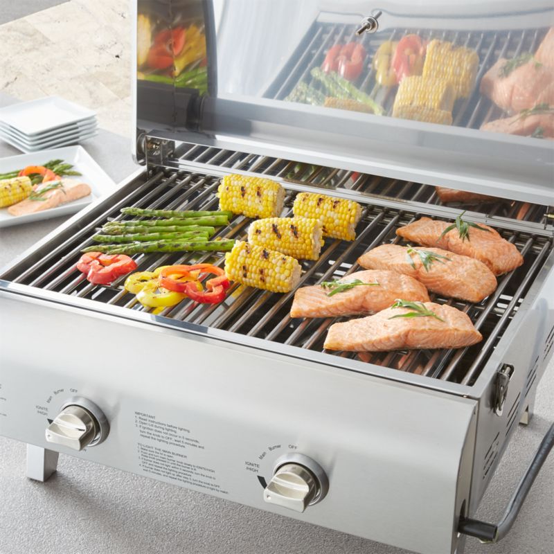 Cuisinart ® Chef Style Stainless Steel Portable 2-Burner Outdoor Gas Grill - image 1 of 7