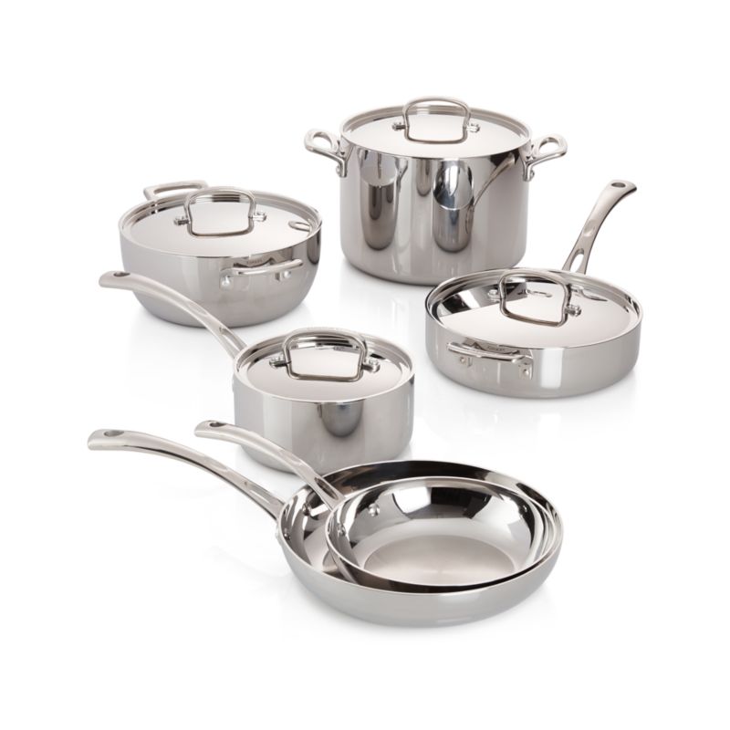 Cuisinart ® French Classic Tri-Ply Stainless Steel 10-Piece Cookware Set