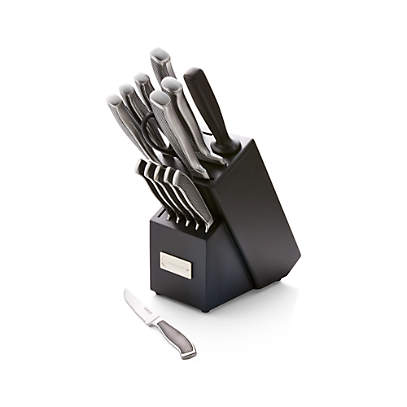 Cuisinart Classic Cutlery 12-Piece Textured Hollow Handle Stainless Steel  Block Set
