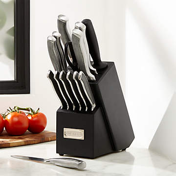 Brodark CKS-H0151-C Black Silver 15 Piece Ultra Sharp Premium Steel Knife  Set