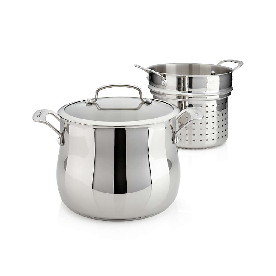 Cuisinart 6 Qt 3 Pc Pasta Pot With Strainer Reviews Crate And Barrel Canada