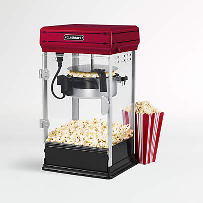 Making popcorn in machine top