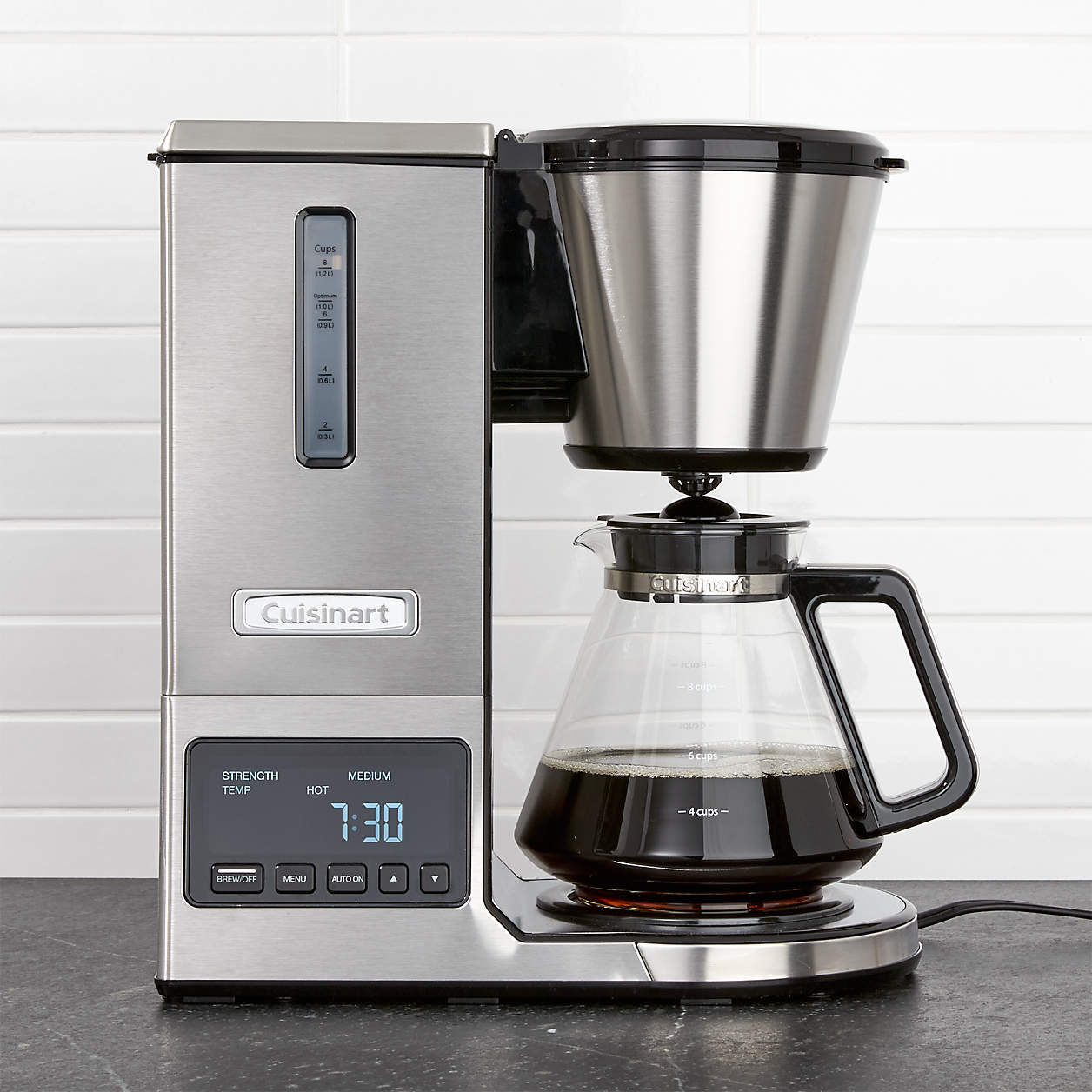 Cuisinart PurePrecision 8Cup PourOver Coffee Maker with Glass Carafe