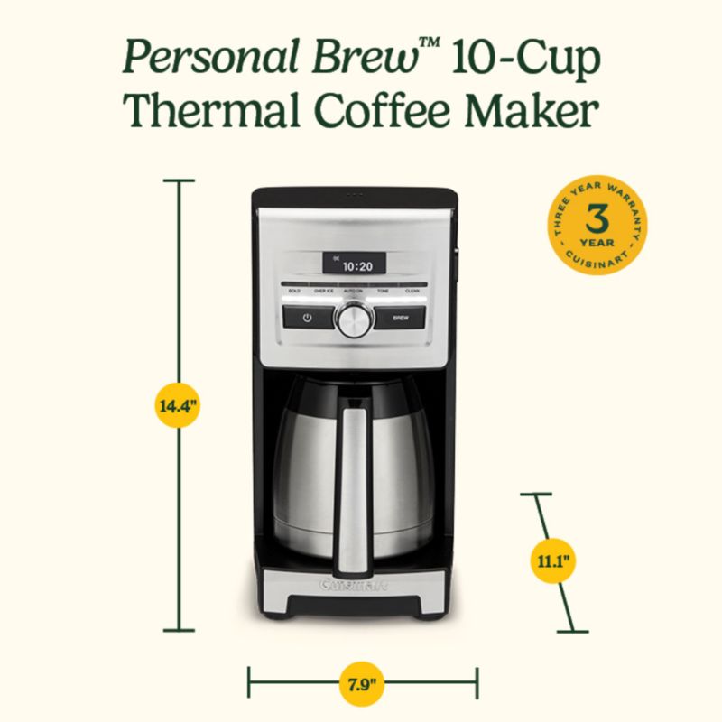 Cuisinart ® Personal Brew™ 10-Cup Thermal Coffee Maker - image 7 of 8