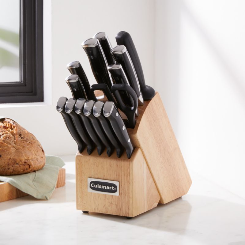 Cuisinart Triple Rivet 15-Piece Knife Block Set + Reviews | Crate & Barrel