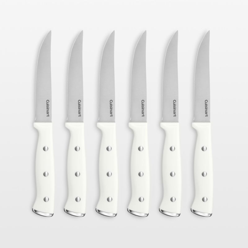 Cuisinart steak knives, set 4 , red C556pcsr , ceramic coated