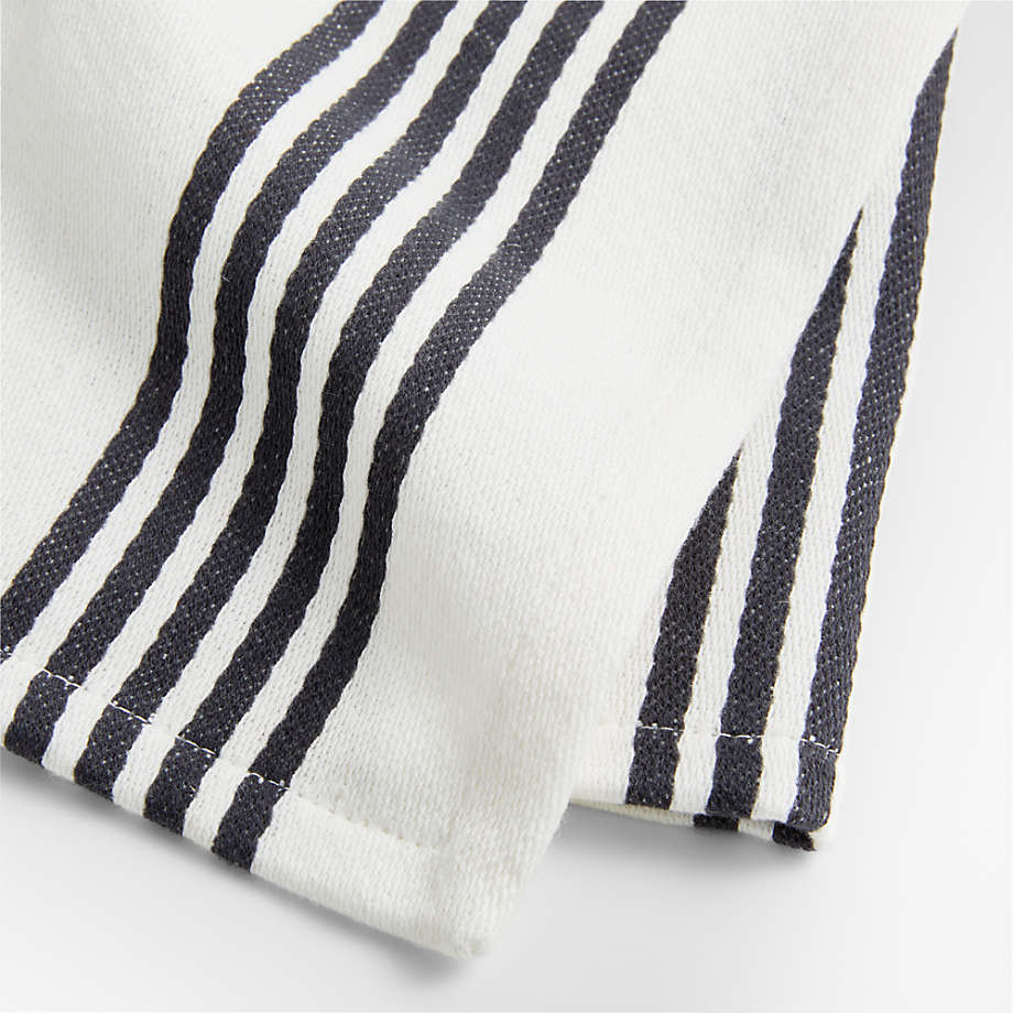 Black and deals white dish towels