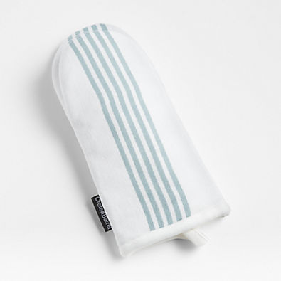 View Cuisine Stripe Blue Mist Oven Mitt details
