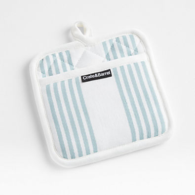 View Cuisine Stripe Blue Mist Pot Holder details