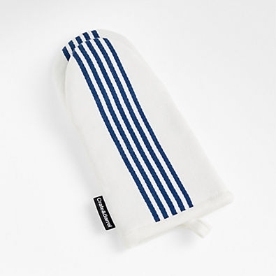 View Cuisine Stripe Deep Sea Blue Oven Mitt details