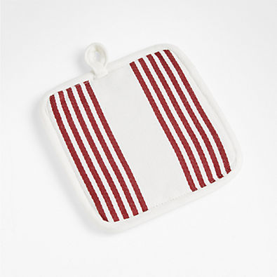 View Cuisine Stripe Brick Red Pot Holder details