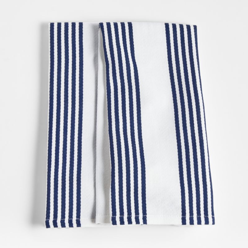 Textured Terry Alloy Grey Organic Cotton Dish Towels, Set of 2