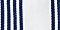 White with Indigo Stripes