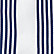 White with Indigo Stripes