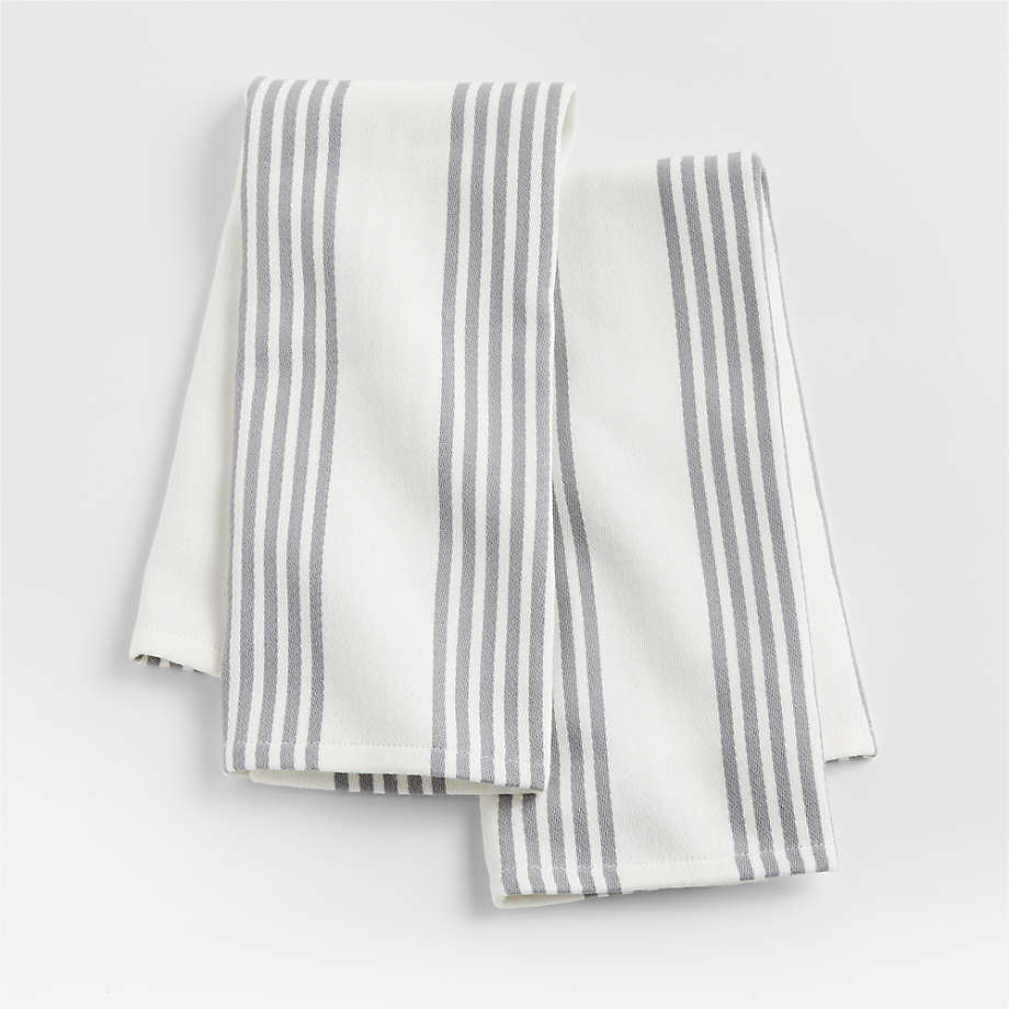 Bright Stripes Waffle Dish Towel Set