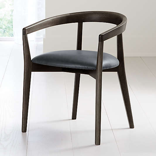 Cullen Dark Stain Oceana Round Back Dining Chair