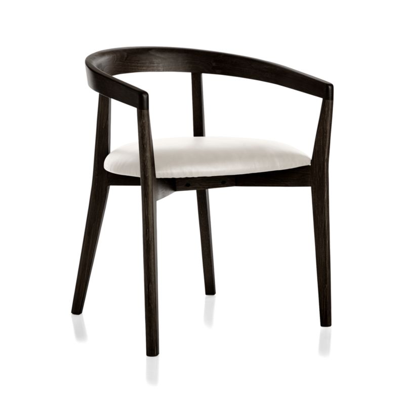 Cullen Dark Stain Sand Round Back Dining Chair - image 4 of 9