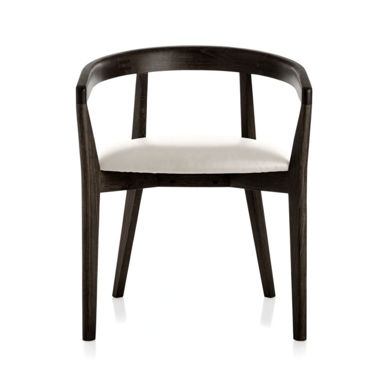 Cullen Dark Stain Sand Round Back Dining Chair - image 5 of 9