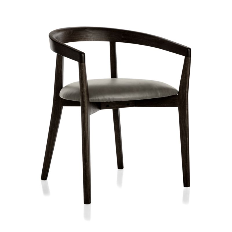 Cullen Dark Stain Stone Round Back Dining Chair - image 4 of 9